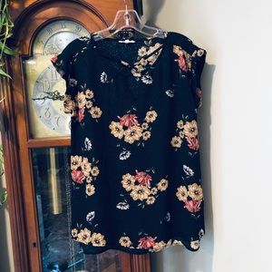 Cross string front blouse